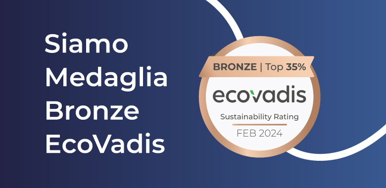 Medaglia Bronze EcoVadis: Tecno ESG tra le imprese con modelli di gestione sostenibili